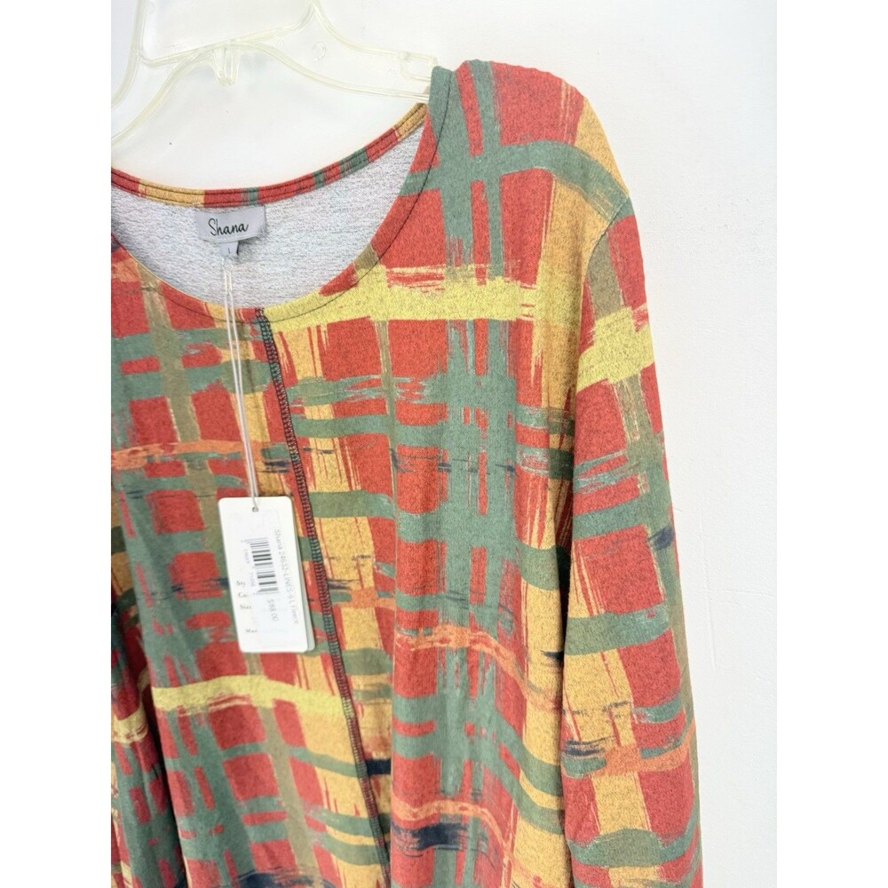 NWT Shana Womens Large Tunic Top Multicolor - Picture 8 of 13